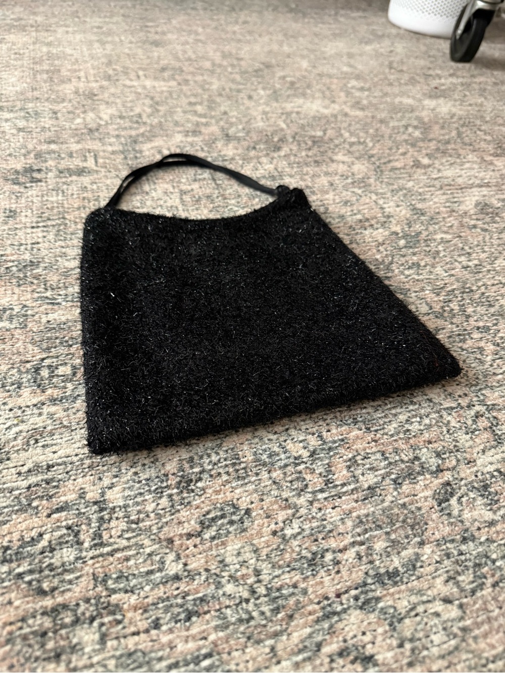 Prada Vintage Black Textured Shoulder Bag - Picture 3 of 8